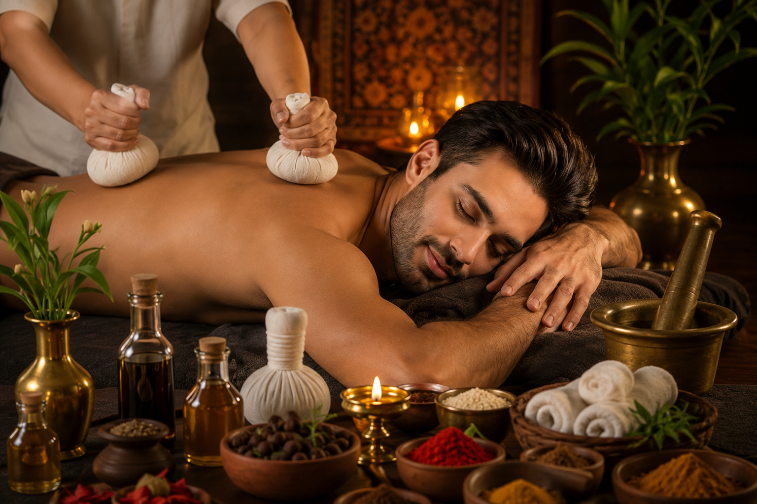 Panchakarma treatment room